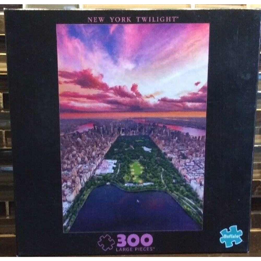 300 Piece Buffalo Jigsaw Puzzle New York Twilight Scene EUC